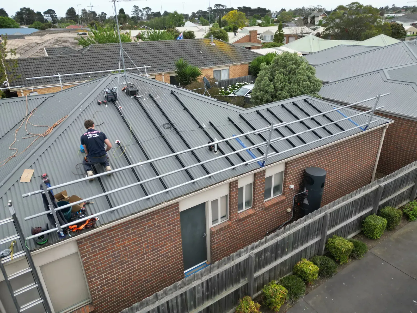 Whittington residential solar installation