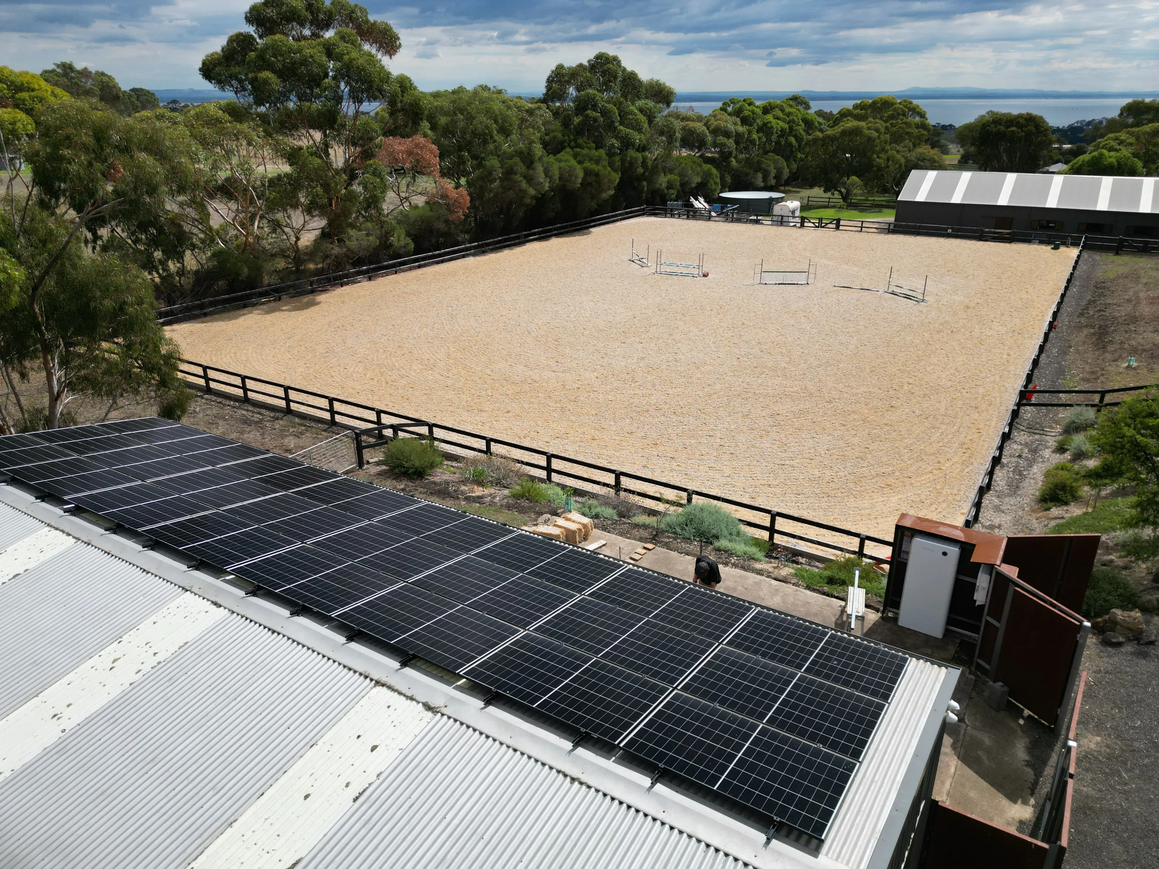 Bellarine equestrian property solar installation