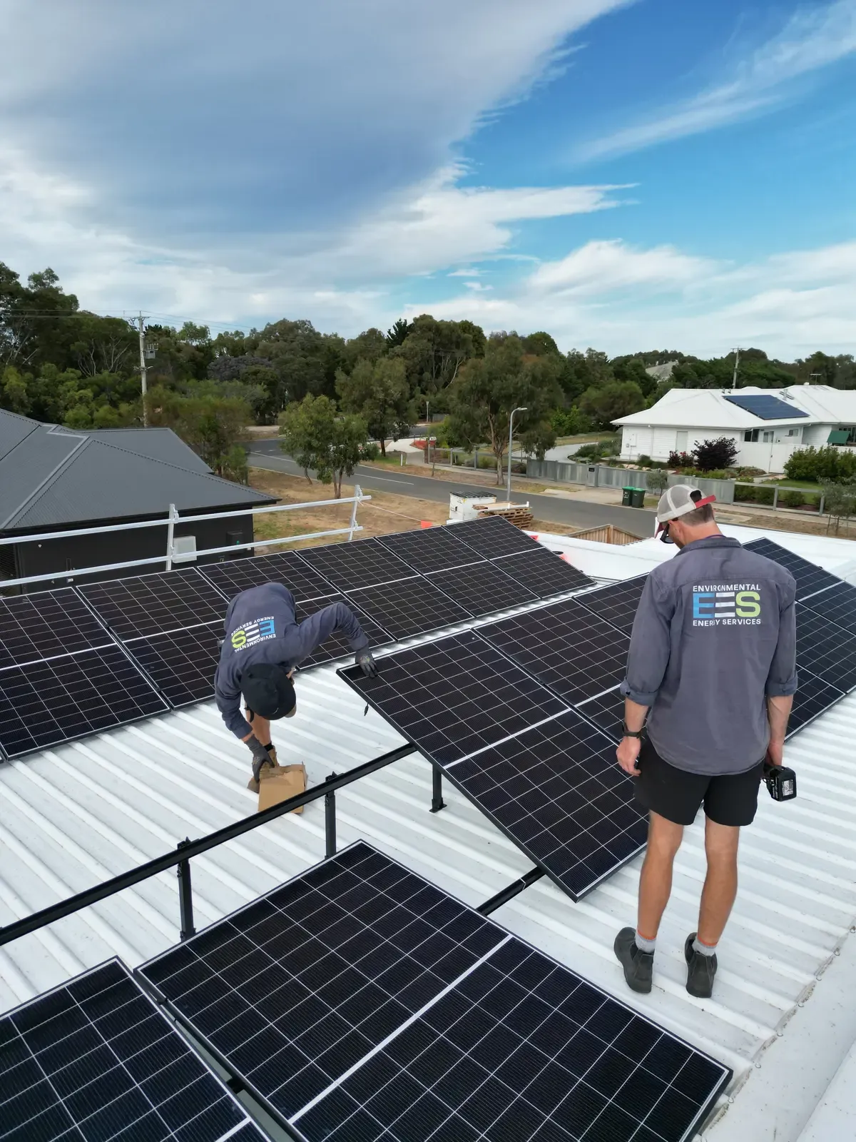 Torquay residential solar drone overview