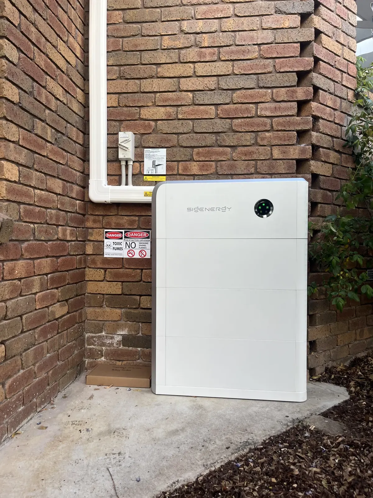 Belmont residential battery installation