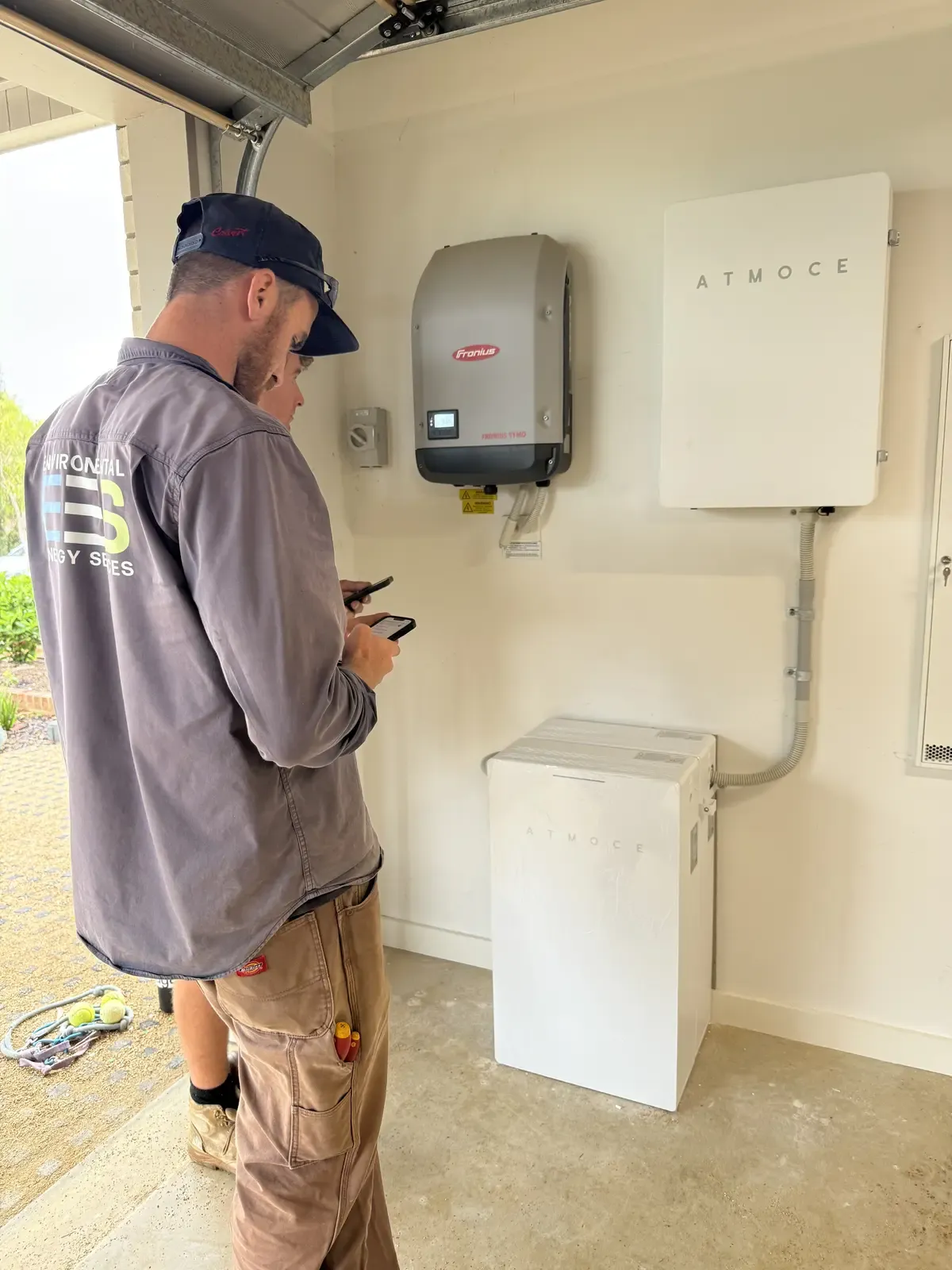 Highton solar + ATMOCE battery installation