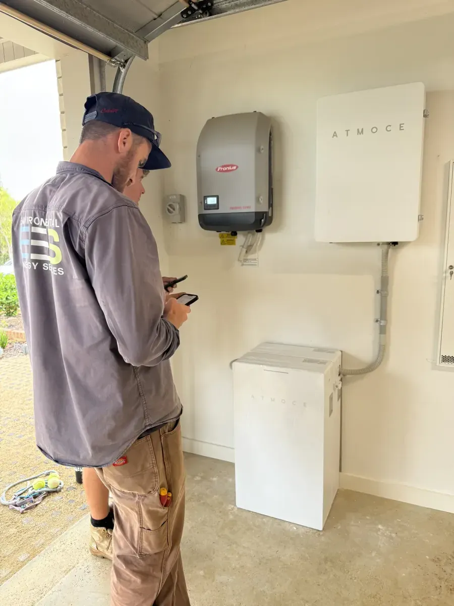 Highton solar + ATMOCE battery installation