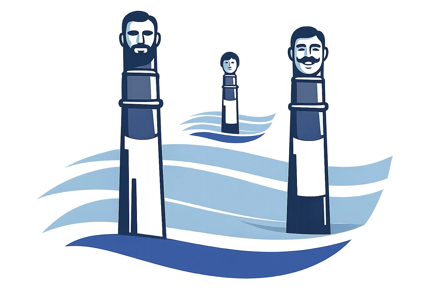 Geelong heads illustration