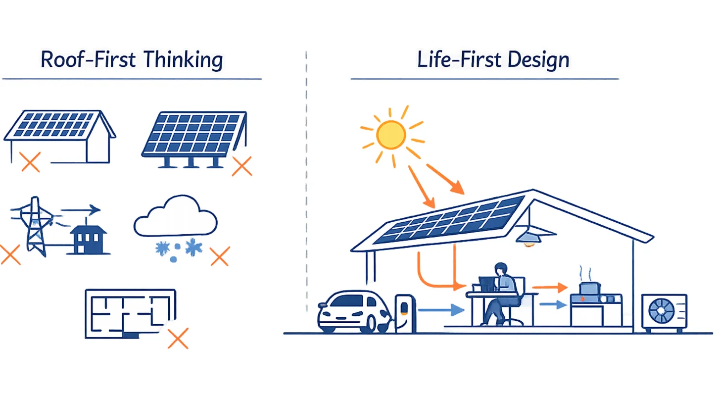 EES residential solar installation on a home in Geelong