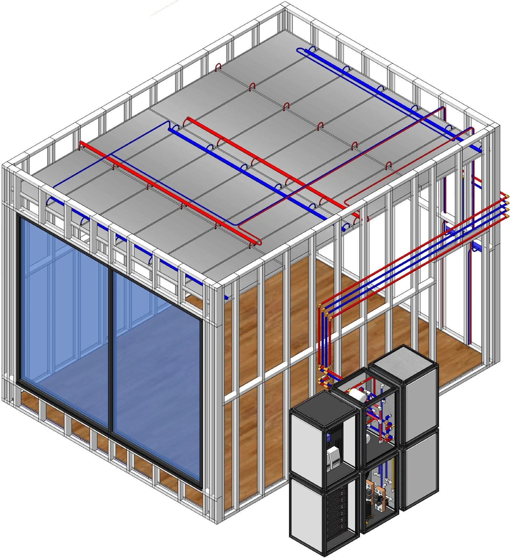 3D render of the TESTCELL