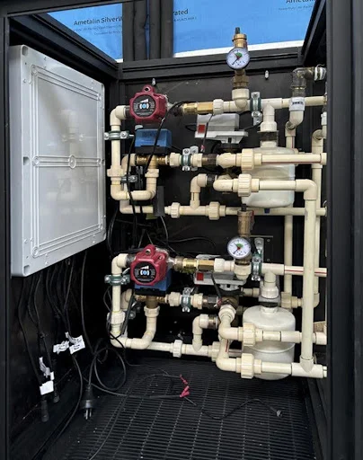 Hydronic plumbing install in the TESTCELL