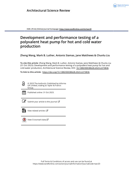 First page of Polyvalent Heat Pump paper